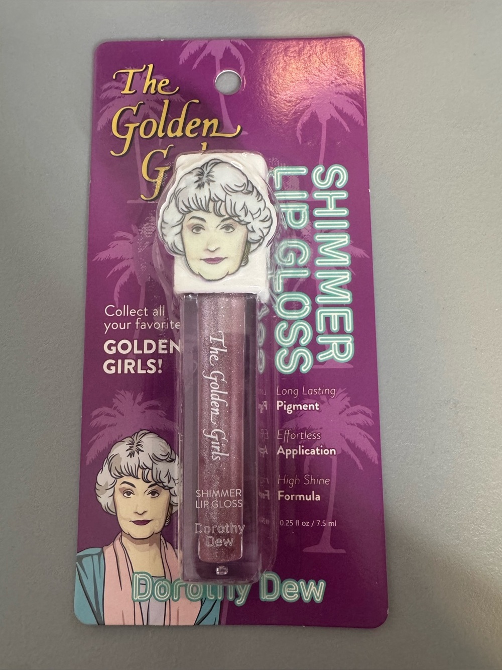 Golden girls tv show Shimmer Lip Gloss - Dorothy Dew (Pink Shimmer) - Picture 1 of 1